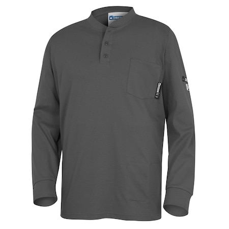 Oberon Men's Long Sleeve Henley Shirt, 11 cal/sq cm, 3XL ZFI404-3XL